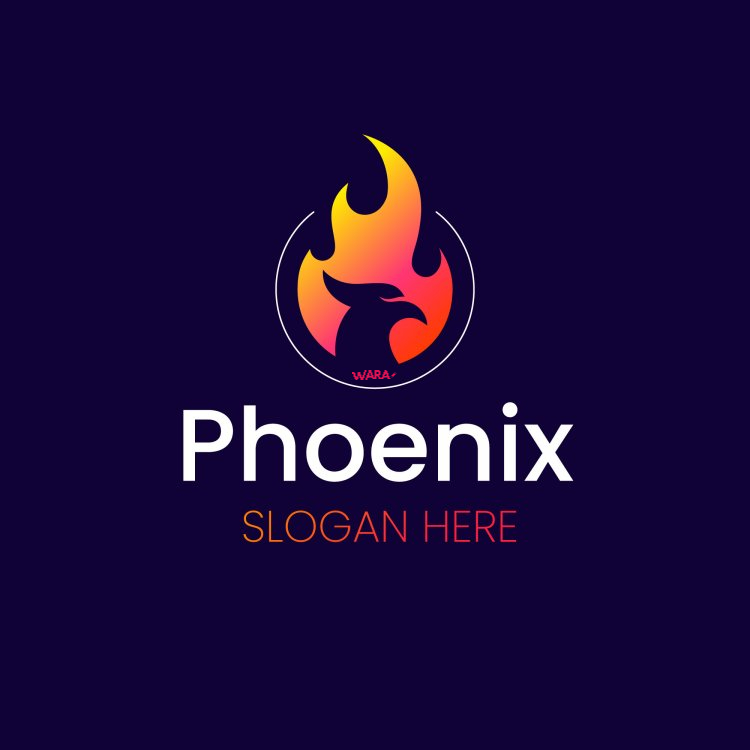 Phoenix logo background concept Premium Vector - Vara Script