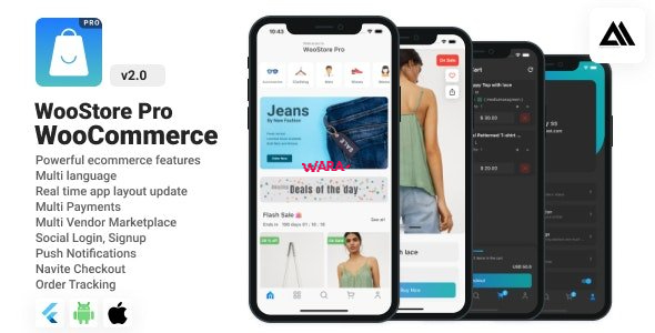 WooStore Pro WooCommerce v1.14.0 - Full Flutter E-commerce App - Vara Script
