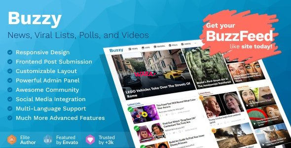 Buzzy v4.6.0 - News, Viral Lists, Polls and Videos - nulled