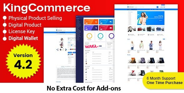 KingCommerce v4.2 - All in One Single and Multi vendor Eommerce Business Management System - nulled