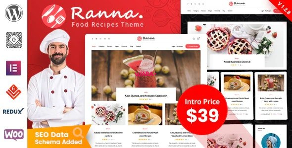 RANNA V1.4.1 - FOOD & RECIPE WORDPRESS THEME