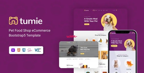TUIME V1.0 - ANIMAL FOOD WEBSITE TEMPLATE
