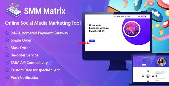 SMM Matrix v1.2 - Social Media Marketing Tool - nulled