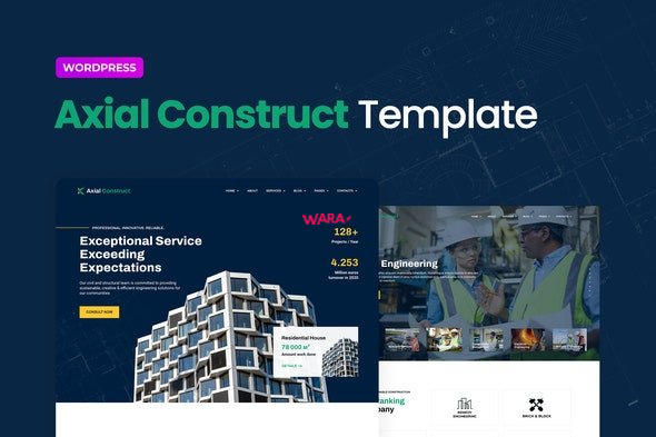 AXIAL V1.0 – CONSTRUCTION COMPANY WEBSITE TEMPLATE