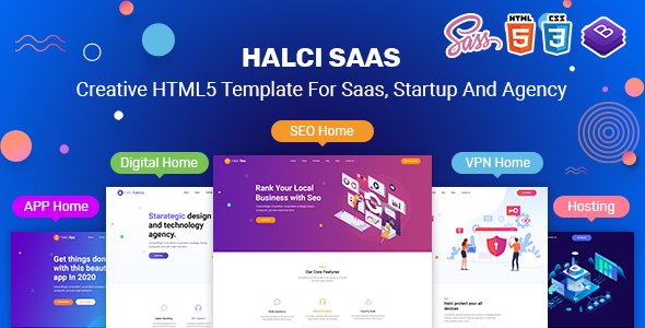 HALCISAAS V1.0 - CREATIVE HTML5 TEMPLATE FOR SAAS, STARTUP & AGENCY