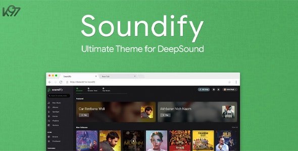 Soundify v1.4 - En İyi DeepSound Teması