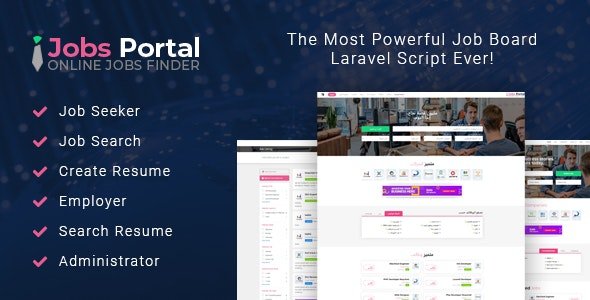 Jobs Portal v3.4 - Job Board Laravel Script