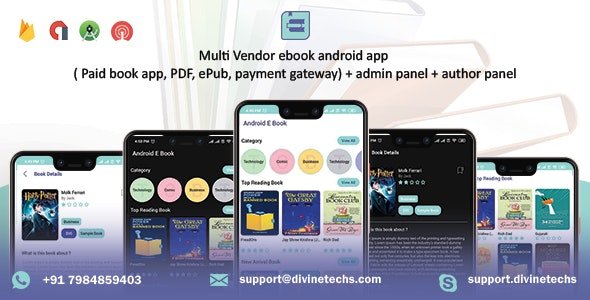 Multi-Vendor ebook Android App v2.0