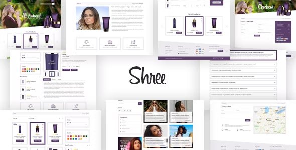Shree - Cosmetic and beauty shop psd template