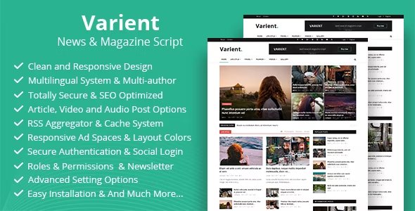 Varient v2.1 - News & Magazine Script