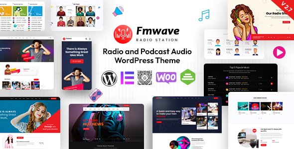 Fmwave - Radio Station WordPress Theme + RTL