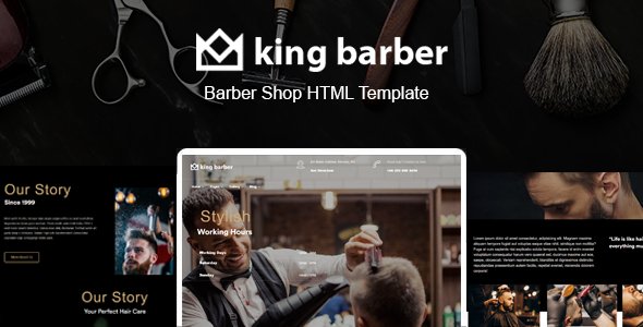 King Barber - Barber Shop Template