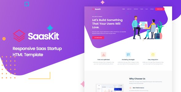 SaasKit - Saas Startup HTML Template