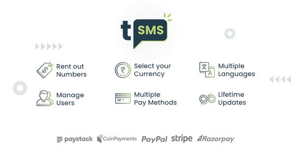 tSMS - Temporary SMS Receiving System - SaaS - Rent out Numbers