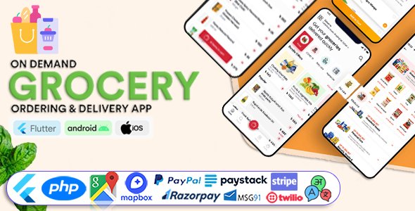Grocery Vegetable Store Delivery Mobile App with Admin Panel - GoGrocer