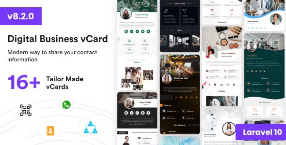 VCard SaaS - Digital Business Card Builder SaaS - Laravel VCard Saas - NFC Card