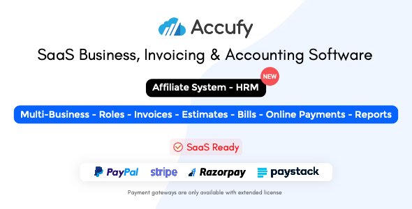 Accufy - SaaS Business, Invoicing & Accounting Software